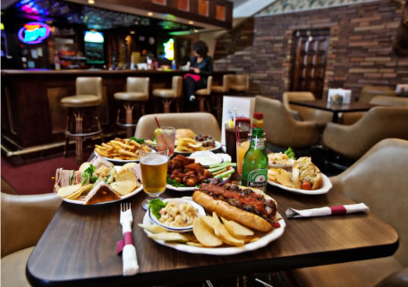 a photo of food served at the hideaway hills golf club restaurant