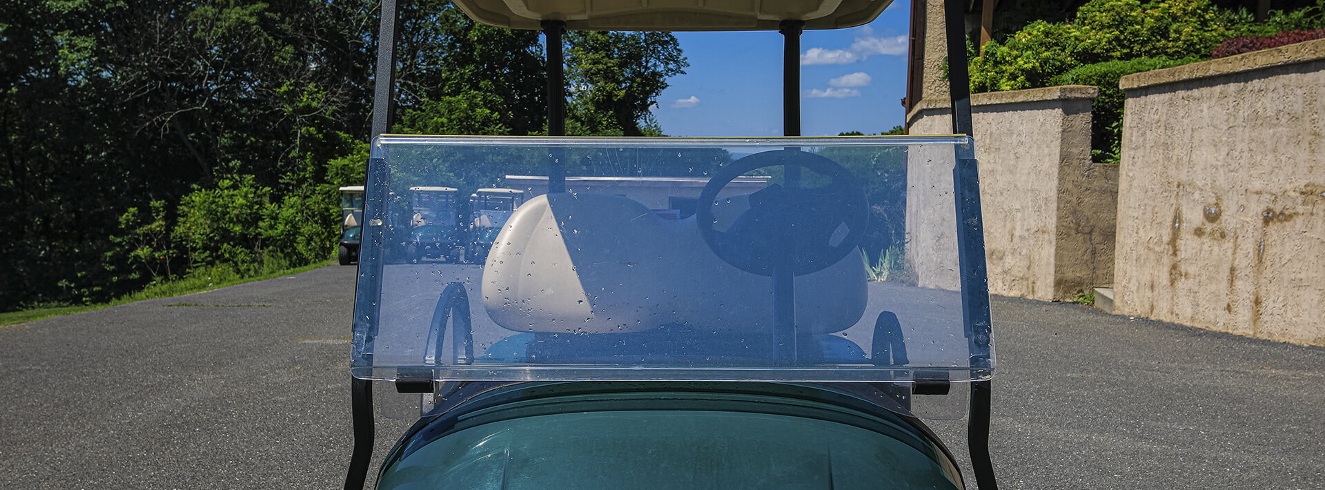 A photo of a Hideaway Hills golf cart